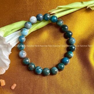 Natural Apatite Round Beads Bracelet (8mm)