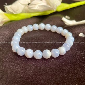 Blue agate round Beads (8mm)