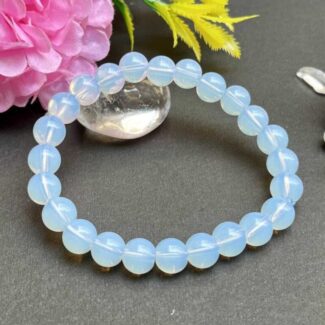 Blue Opalite Round Beads bracelet (8mm)