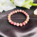 Rhodocrosite round Beadss bracelet (8mm)