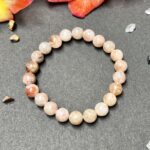 Sunstone Round Beads Bracelet (8mm)