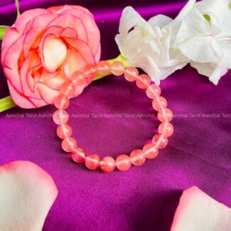 Cherry Quartz round Beadss bracelet (8mm)