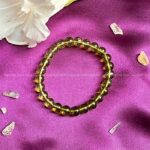 Peridot round Beadss bracelet (8mm)